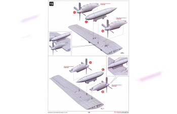 Сборная модель aмериканский военный самолёт Lockheed C-130 Hercules (2 в 1)