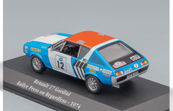 RENAULT 17 Gordini #12 Rally Regardless 1974, blue / red