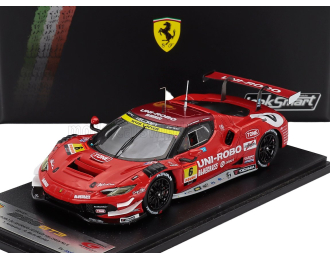 FERRARI 296 Gt3 3.0l Twin Turbo V6 Team Uni-robo Bluegrass Ferrari Velorex №6 Gt300 Super Gt (2025) Yoshiaki Katayama - Roberto Mehri Muntan, Red White