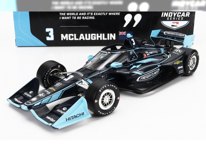 CHEVROLET Team Penske №3 Indy 500 Indycar Series Portland Gp (2022) S.Mclaughlin, Black Blue