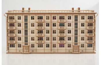 Сборная модель Хрущёвка пятиэтажный дом