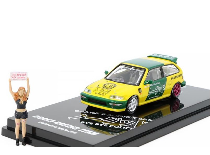 HONDA Civic EF9 Osaka Racing Team Osaka Auto Messe (2019) "No Good Racing" + фигурка
