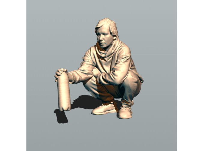 Фигура Я с полторашкой (масштаб 1:24, окрашенная)