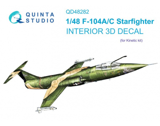 Декаль интерьера кабины F-104A/С (Kinetic)