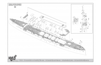 Сборная модель IJN Tsushima Protected Cruiser, 1904