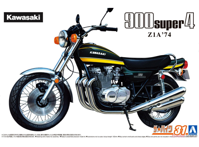 Сборная модель Kawasaki Z1A 900 Super4 (1974)