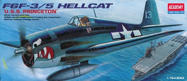 Сборная модель Американский палубный истребитель Grumman F6F-3 / 5 Hellcat