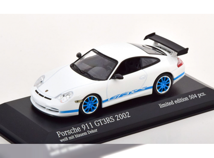 PORSCHE 911 (996) GT3 RS (2002), white blue