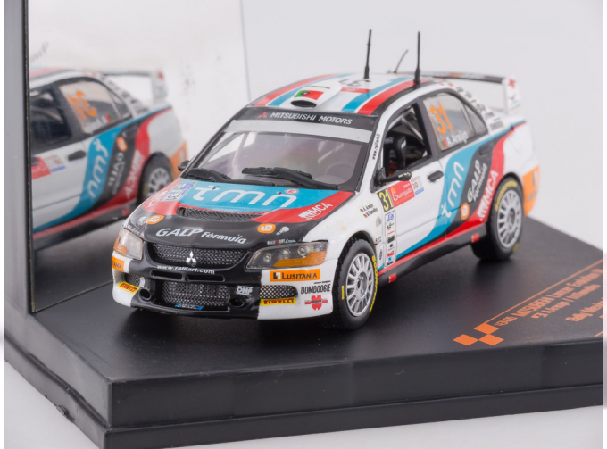 MITSUBISHI Lancer Evolution IX #31 A.Araujo - M.Ramalho, white