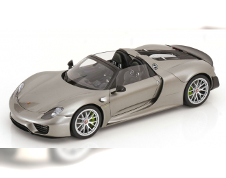 PORSCHE 918 Spyder Weissach Package (2013), silver/grey-metallic