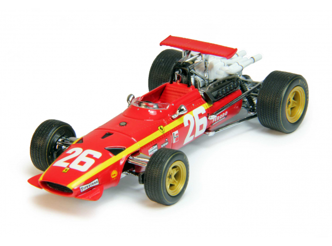 FERRARI 312 F1 #26 Winner French GP Rouen (1968), red