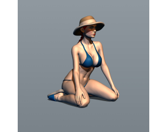 Фигурка Пляж 1, окрашенная