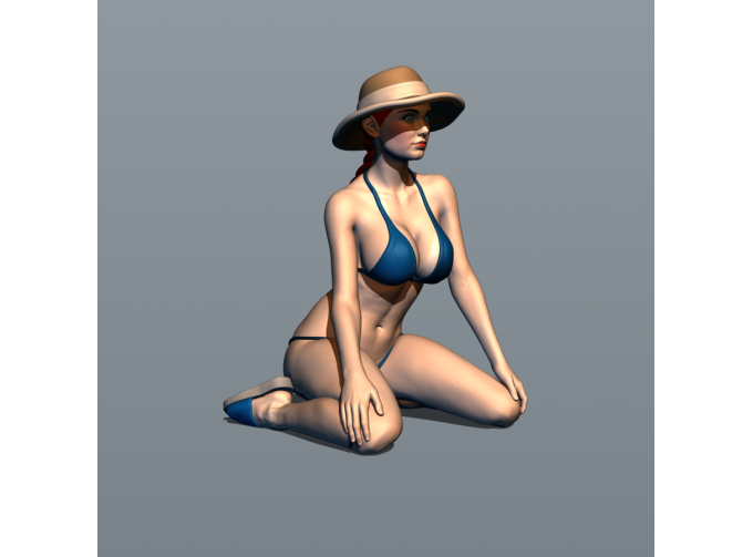 Фигурка Пляж 1, окрашенная