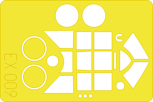 Окрасочная маска Американский тяжелый истребитель Republic P-47D-20