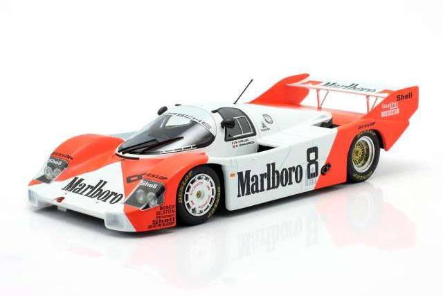 PORSCHE 956 KH #8 2nd 1000km Silverstone Wollek/Johansson (1983) , white/red 