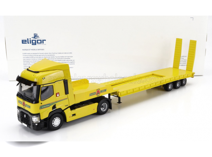 RENAULT T460 Truck Pianale Moroni Transports (2021), Yellow