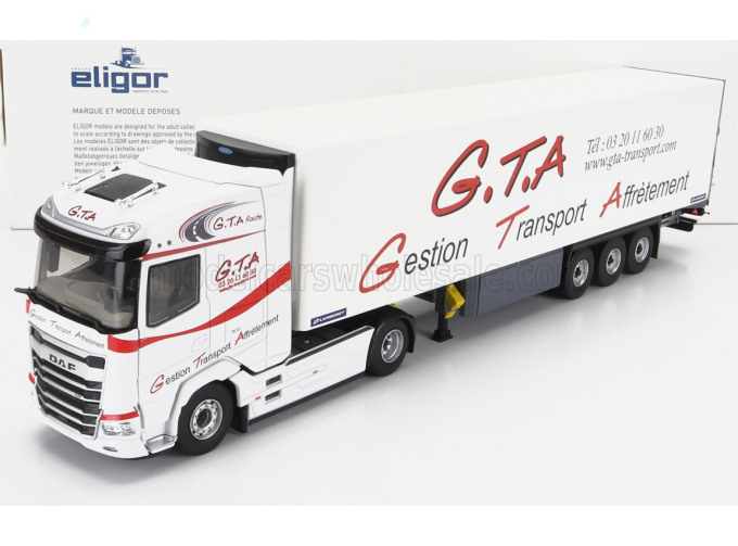 DAF Xg Truck Semi-frigo G.t.a. Transports (2022) - Trailer Lamberet, White Red