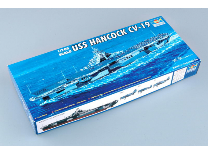 Сборная модель Американский авианосец USS HANCOCK CV-19