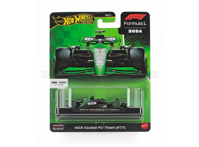 SAUBER F1 C44 Team Stake Kick №77 Season (2024) Valtteri Bottas, Green Black