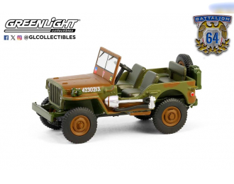 WILLYS JEEP 12-й танковый полк 1-ой канадской танковой бригады Англия" (1942), Military Green