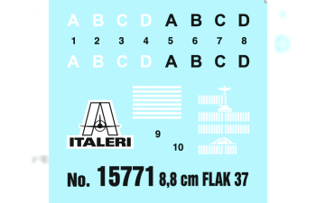 Сборная модель 8.8 cm Flak 37 with crew