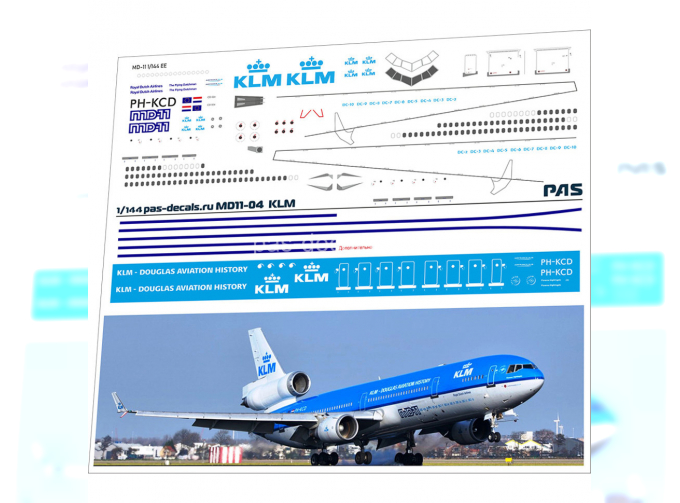 Декаль на MD-11 (EE) KLM