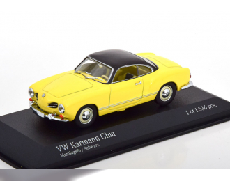 VOLKSWAGEN Karmann Ghia Coupe (1957), lightyellow black