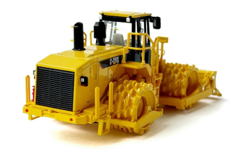 Каток грунтоуплотнительный, желтый