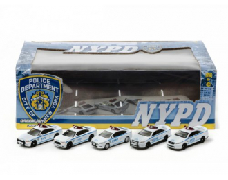 NYPD 2014, набор из 5 машин (полиция Нью-Йорка), white