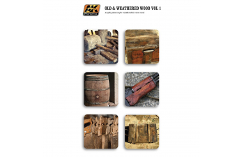 Набор акриловых красок OLD AND WEATHERED WOOD VOL.1 (6 красок) (старая и изношенная древесина, первый набор)