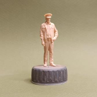 Фигура 0907 Вован машинист Вариант 1, неокрашенная