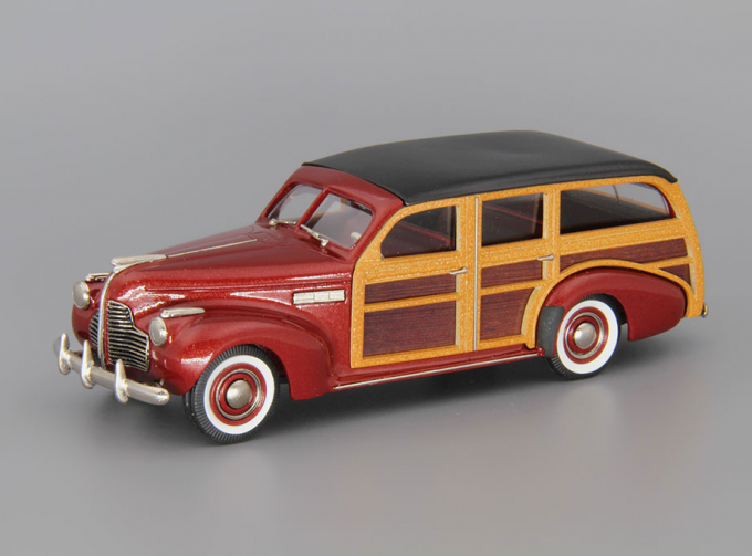 BUICK Model 59 Station Wagon (1940), dark red / black / brown