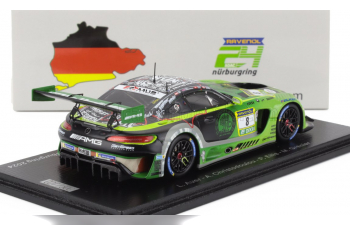 MERCEDES-BENZ Amg Gt3 Team Getspeed №8 24h Nurburgring (2024) Lucas Auer - Adam Christodoulou - Philip Ellis - Mikael Grenier, Green Black