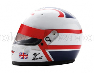 HELMET F1 Casco Helmet Nigel Mansell 640 F1-89 Team Ferrari Season (1989), White Blue Red