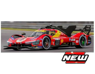 Ferrari 499P 3.0L Turbo V6 #50 Fuoco / Nielsen / Molina 24h Le Mans, red / yellow 2026