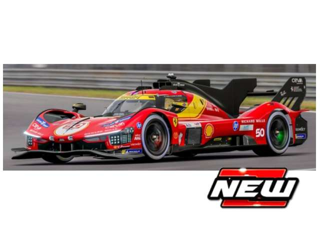 Ferrari 499P 3.0L Turbo V6 #50 Fuoco / Nielsen / Molina 24h Le Mans, red / yellow 2026