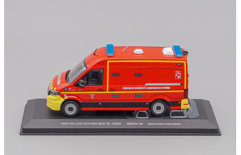 MAN Tge L2h2 Gifa Vsav Sdis 30 Gard Vehicule De Secours Et D'assistance Aux Victimes Sapeurs Pompiers (2020), red / yellow