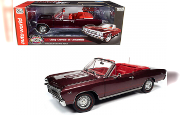 CHEVROLET Chevelle SS 396 Convertible 1967 (MCACN), Madiera Maroon (бордовый)