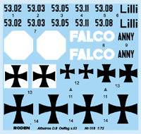 Сборная модель Albatros D.II Oeffag