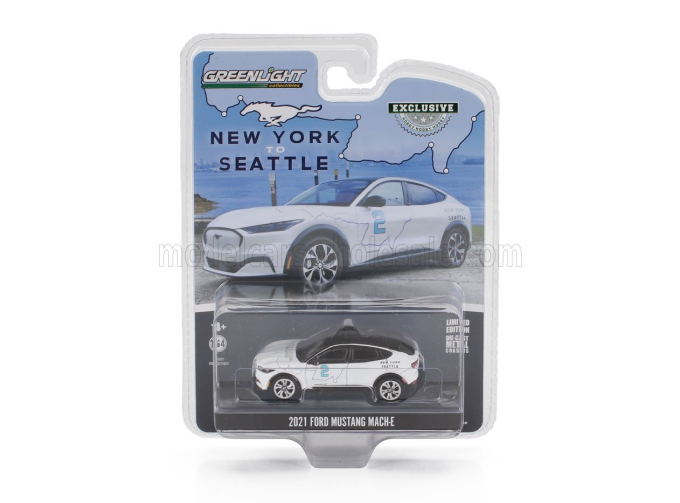 FORD Mach-e N 2 New York To Seattle Transcontinental Tour Ocean To Ocean (2021), White Black