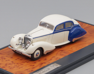 Bentley 4.25 litre Pillarless Saloon Carlton (1937), blue / white