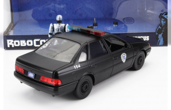 FORD Taurus Lx Detroit Police 1986 With Robocop Figure, Black