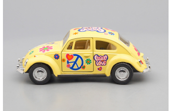 VOLKSWAGEN Classical Beetle Peace and Love (1967), yellow