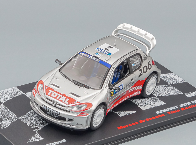 PEUGEOT 206 WRC Didier Auriol 2001 #2 из серии RALLY CARS