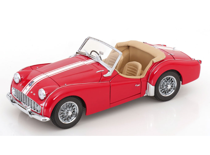 TRIUMPH TR3A, red white