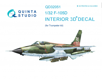 3D Декаль интерьера кабины F-105D (для модели Trumpeter)