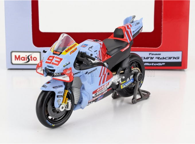 DUCATI Desmosedici Gp23 Team Gresini Racing №93 Motogp Season (2024) Marc Marquez, Light Blue