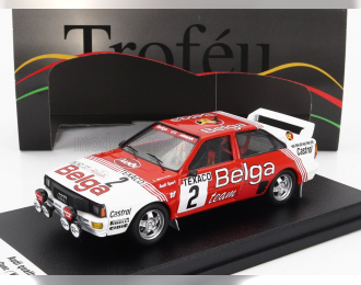 AUDI Quattro (night Version) Team Belga №2 Winner Rally Boucles De Spa (1983) Marc Duez - Willy Lux, Red White