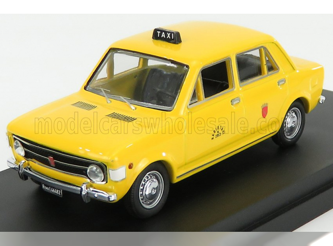 FIAT 128 4-doors Taxi Roma (1971), yellow