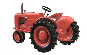 Сборная модель US Army Case VAI & VAC tractor w/ Le Tourneau compaction roller